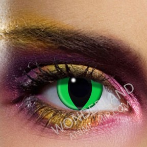 Цветные линзы Зеленый кошачий глаз